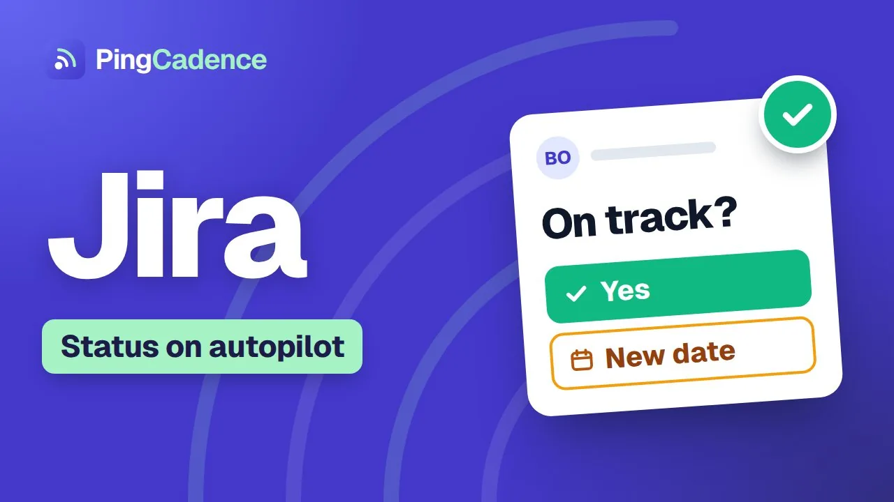 PingCadence connecting to Jira